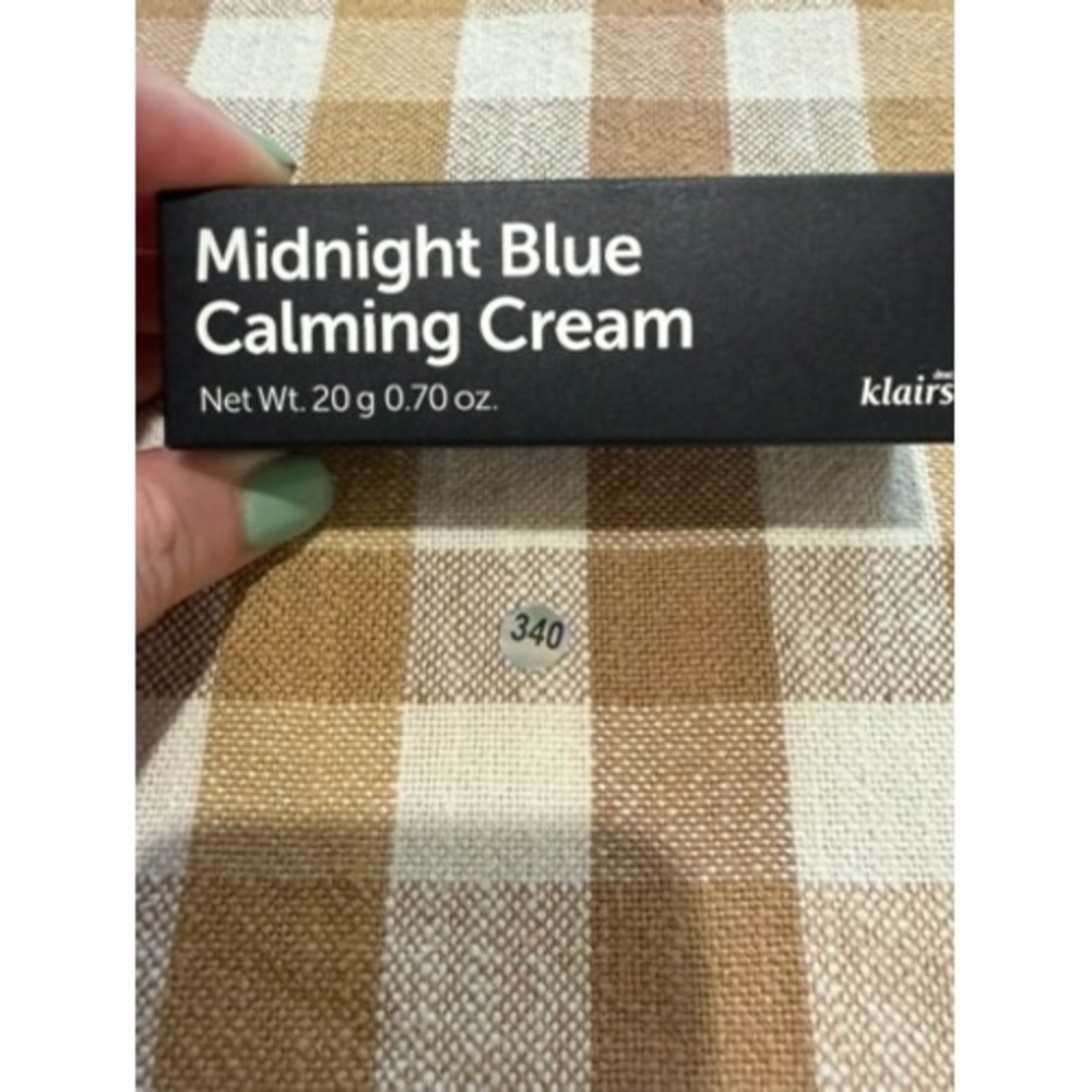Dear Klairs Midnight Blue Calming Cream 20g 0.70 oz Soothing Sensitive Skin Care